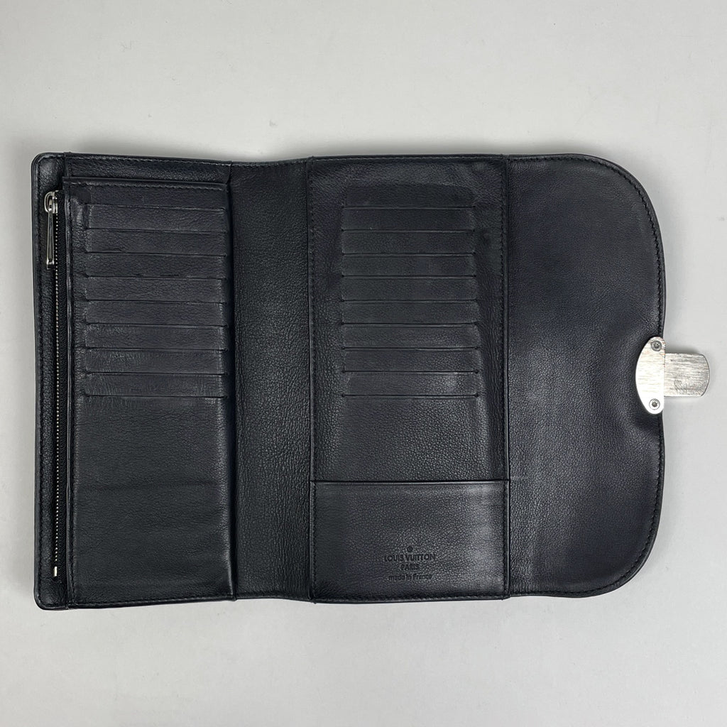 ルイ・ヴィトン ポルトフォイユ アメリア パンチング 長財布 モノグラムマヒナ ノワール(ブラック) M95549 レディース 【中古】brbag