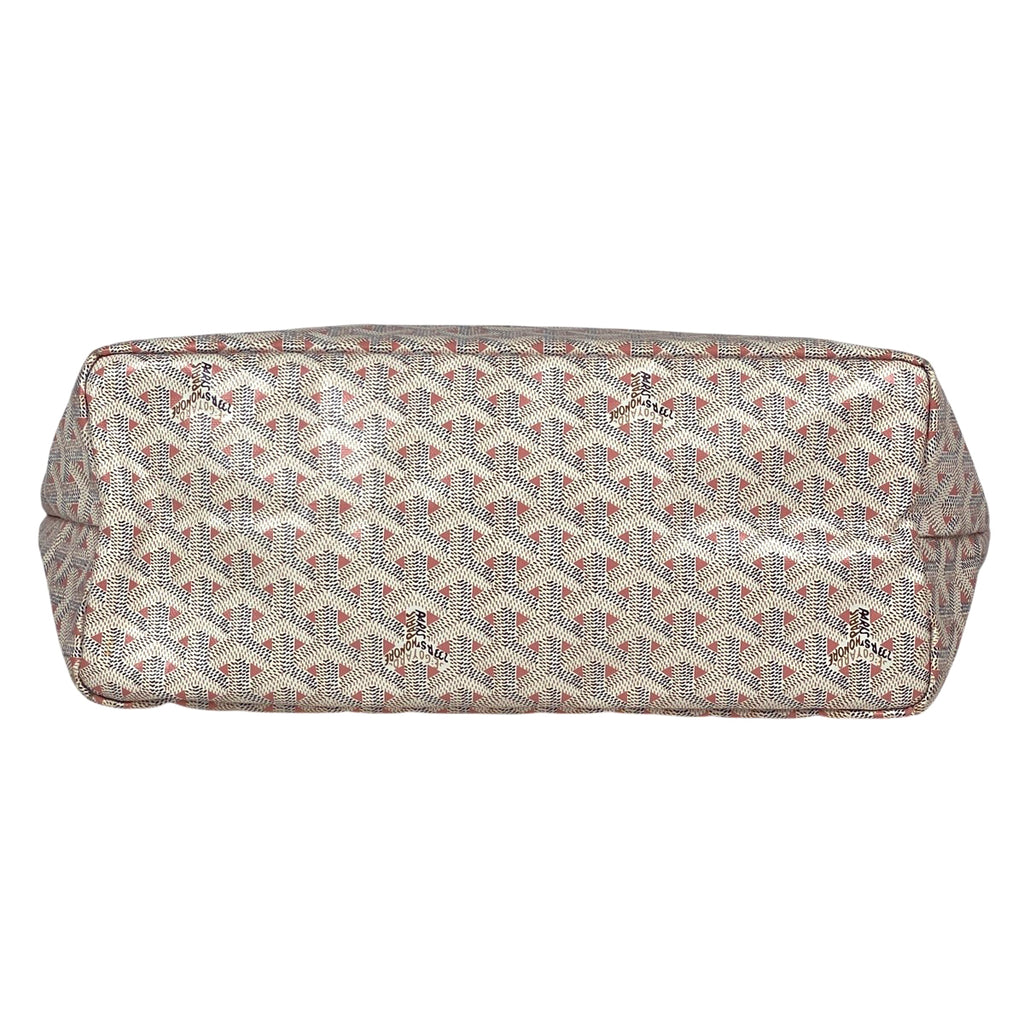 ゴヤール サン ルイ クレールヴォア PM リバーシブル ショルダーバッグ トートバッグ コーティングキャンバス ホワイト ピンク レディース 【中古】brbag