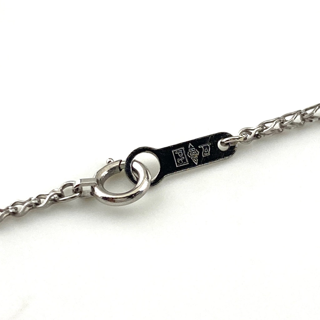 ハートモチーフ ネックレス プラチナ メレダイヤ ペンダント ネックレス Pt900 Pt850 ダイヤモンド レディース 【中古】nbjwl