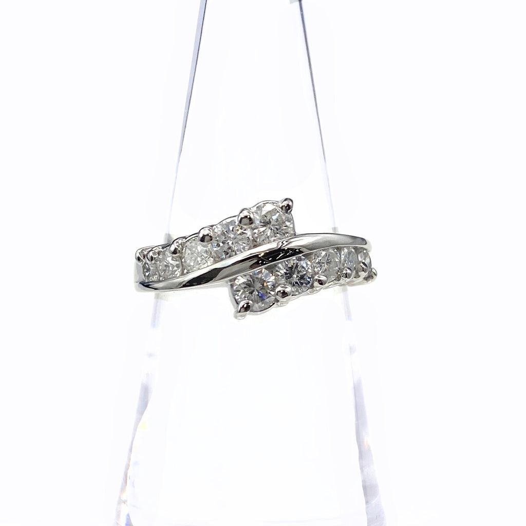 メレダイヤ デザインリング プラチナ 指輪 リング 11.5号 Pt900 ダイヤモンド レディース 【中古】nbjwl