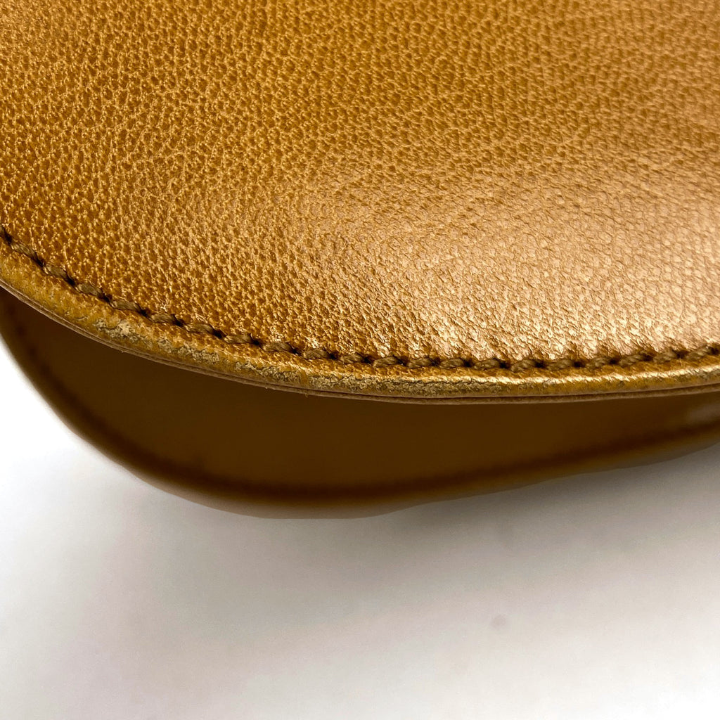 プラダ ロゴ ショルダーバッグ ワンショルダー チェーン ショルダーバッグ レザー ブラウン レディース 【中古】brbag