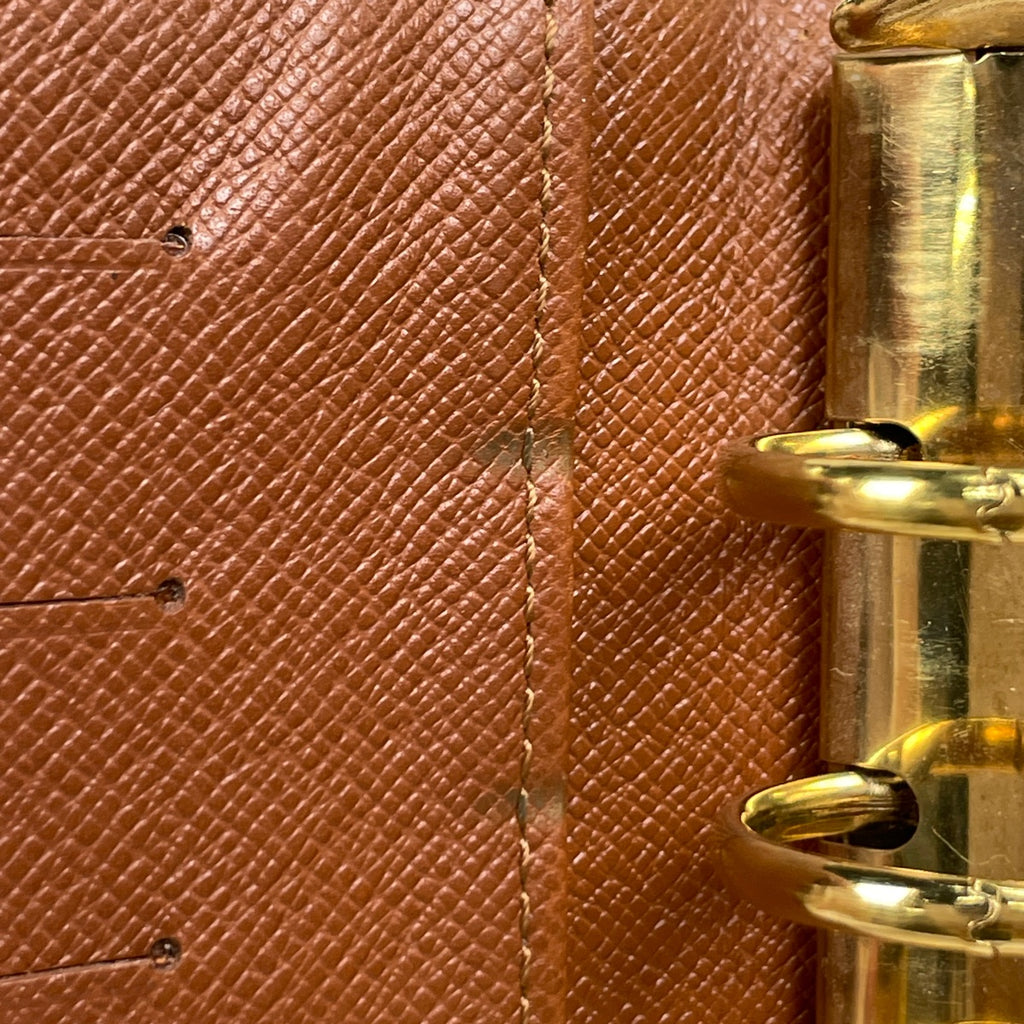 ルイ・ヴィトン アジェンダ MM 手帳カバー ビジネス 手帳・ブックカバー モノグラム ブラウン R20004 レディース 【中古】brbag