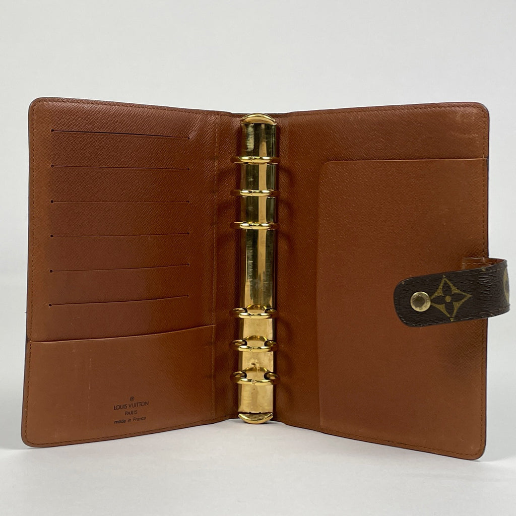 ルイ・ヴィトン アジェンダ MM 手帳カバー ビジネス 手帳・ブックカバー モノグラム ブラウン R20004 レディース 【中古】brbag