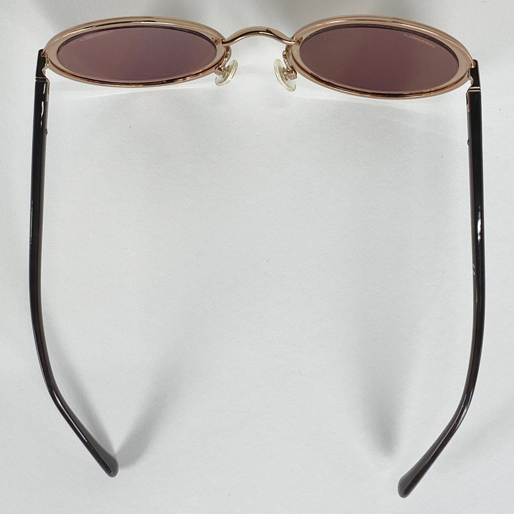 シャネル ロゴ サングラス ラウンド アイウェア サングラス メタル プラスチック ブロンズ 4226 レディース 【中古】brbag