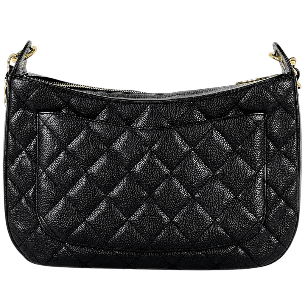 シャネル ココマーク チェーン ショルダーバッグ ワンショルダーマトラッセ ショルダーバッグ キャビアスキン ブラック レディース 【中古】brbag