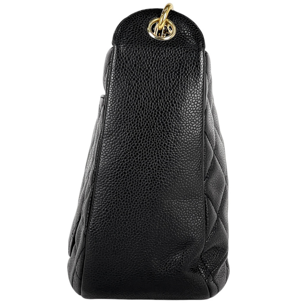 シャネル ココマーク チェーン ショルダーバッグ ワンショルダーマトラッセ ショルダーバッグ キャビアスキン ブラック レディース 【中古】brbag