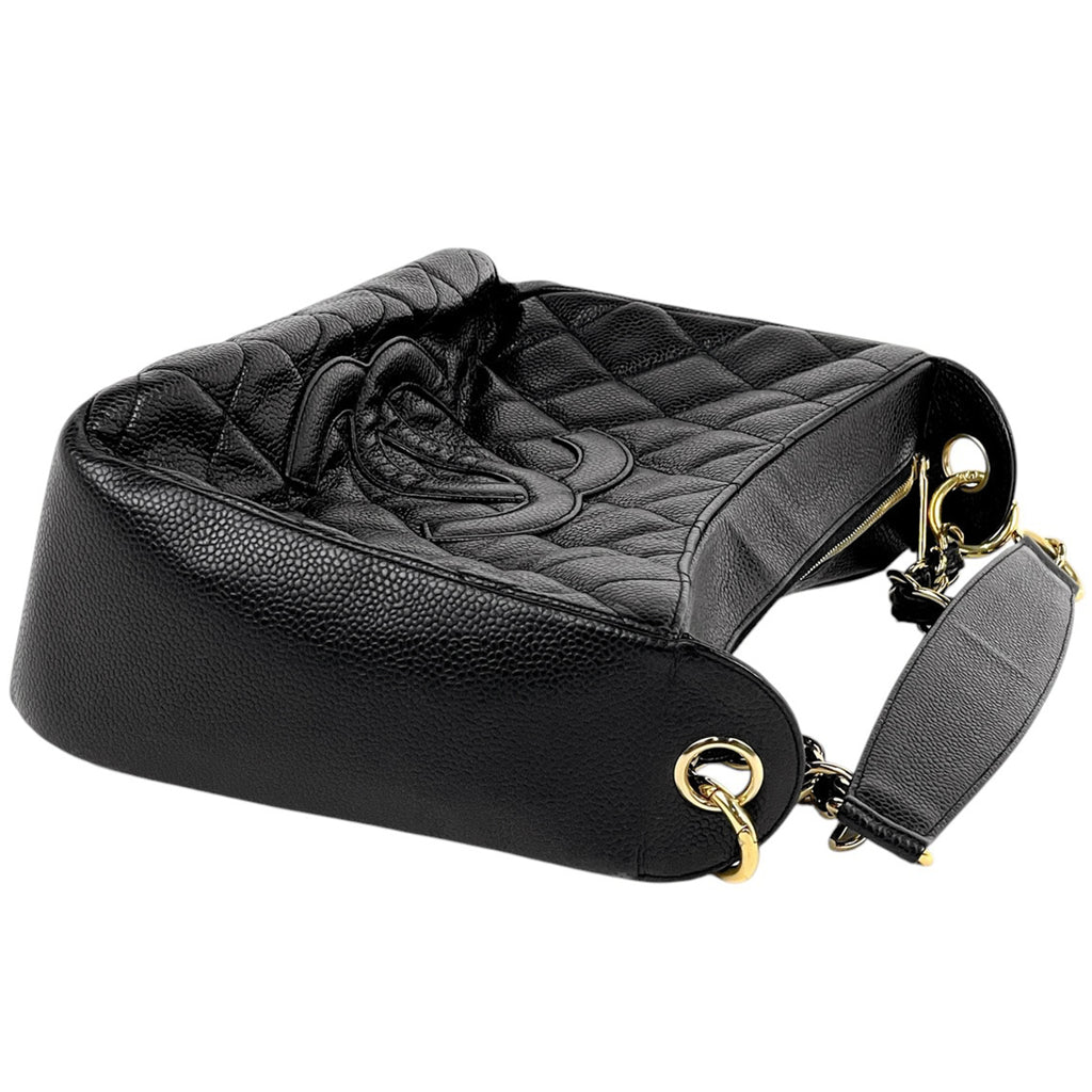 シャネル ココマーク チェーン ショルダーバッグ ワンショルダーマトラッセ ショルダーバッグ キャビアスキン ブラック レディース 【中古】brbag