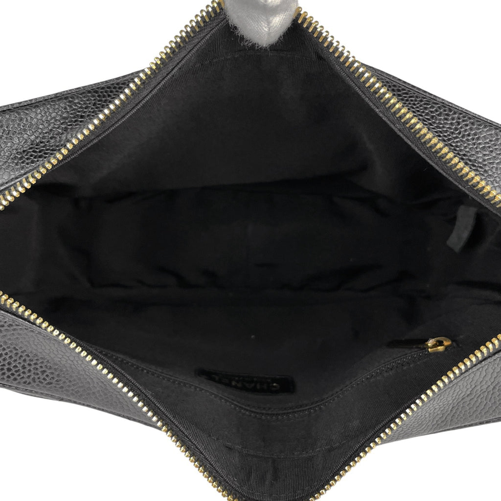 シャネル ココマーク チェーン ショルダーバッグ ワンショルダーマトラッセ ショルダーバッグ キャビアスキン ブラック レディース 【中古】brbag