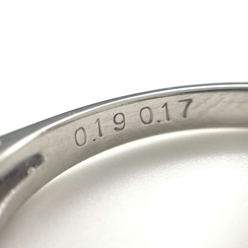 エメラルド デザインリング プラチナ メレダイヤ 指輪 リング 12号 Pt900 エメラルド ダイヤモンド レディース 【中古】nbjwl