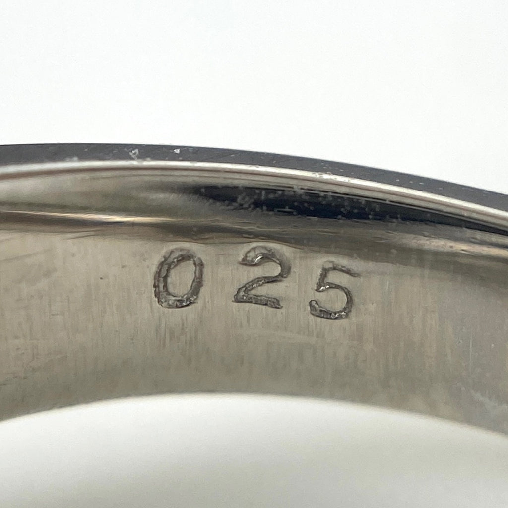 リボンモチーフ デザインリング プラチナ 指輪 メレダイヤ サファイア リング 6.5号 Pt900 サファイア ダイヤモンド レディース 【中古】nbjwl