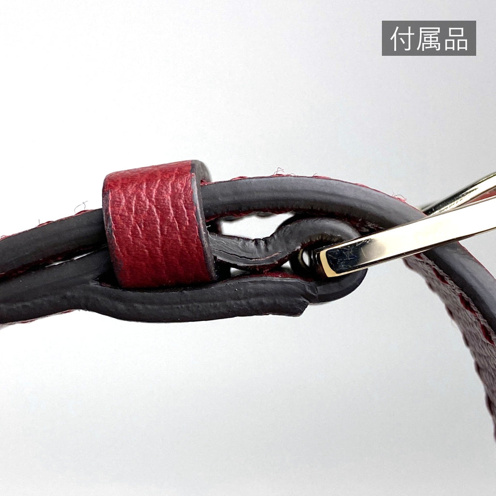 カルティエ ロゴ ハンドバッグ Cドゥ カルティエ 2WAY ショルダーバッグ ハンドバッグ レザー レッド レディース 【中古】brbag