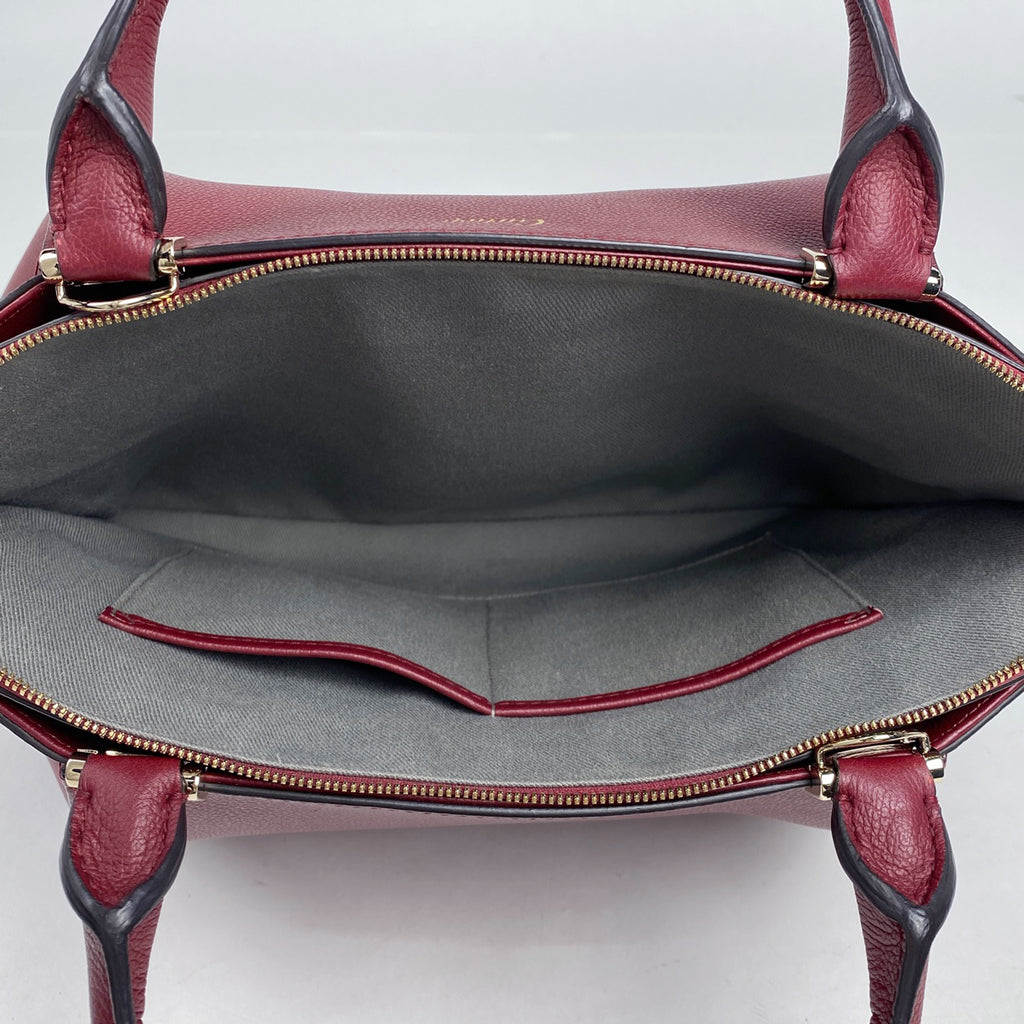 カルティエ ロゴ ハンドバッグ Cドゥ カルティエ 2WAY ショルダーバッグ ハンドバッグ レザー レッド レディース 【中古】brbag