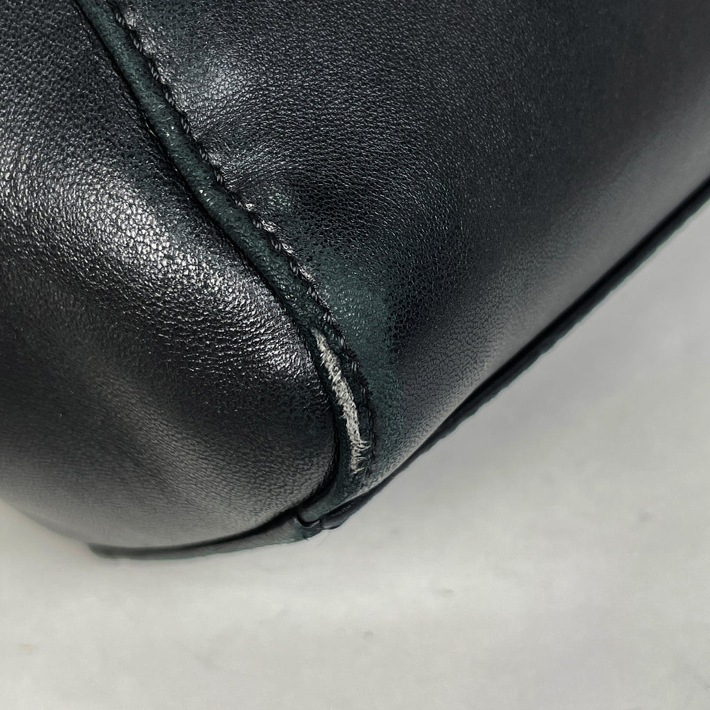 フェンディ ピーカブー ミニ ハンドバッグ 2WAY ショルダーバッグ ハンドバッグ レザー ブラック 8BN244 レディース 【中古】brbag