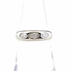 メレダイヤ デザインリング プラチナ 指輪 リング 11.5号 Pt900 ダイヤモンド レディース 【中古】nbjwl