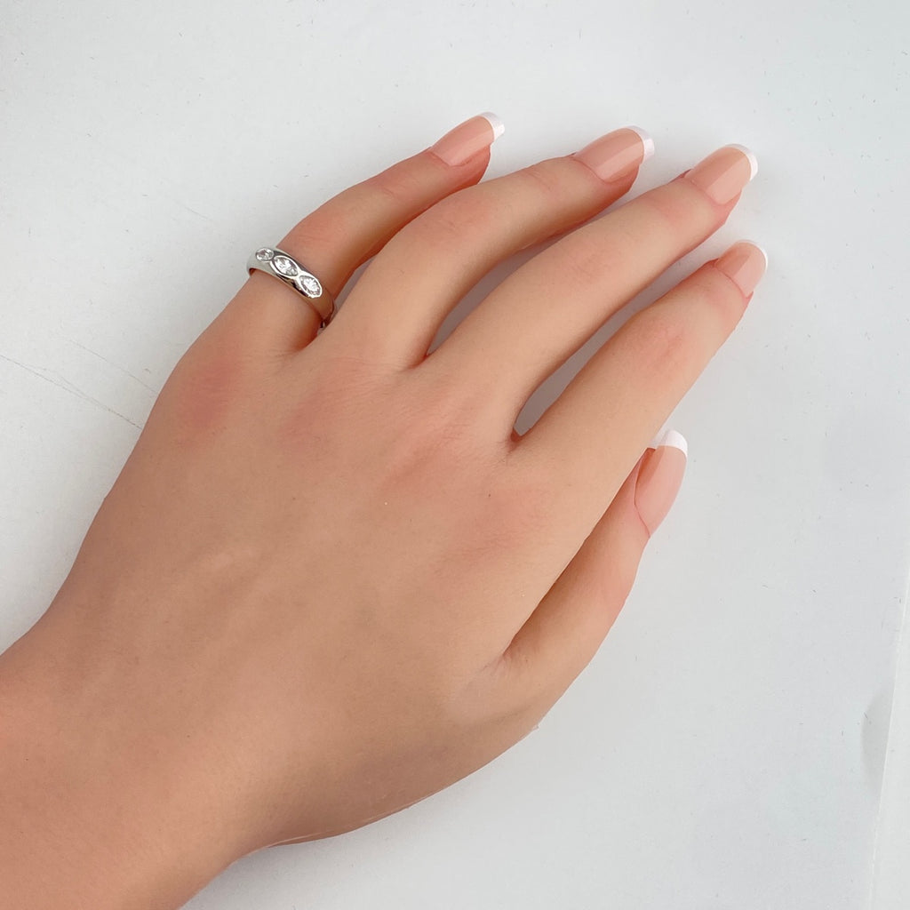 メレダイヤ デザインリング プラチナ 指輪 リング 11.5号 Pt900 ダイヤモンド レディース 【中古】nbjwl