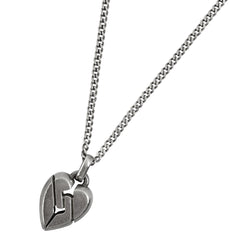 グッチ ノット ハート ネックレス シルバー925 シルバー レディース 【中古】bracc