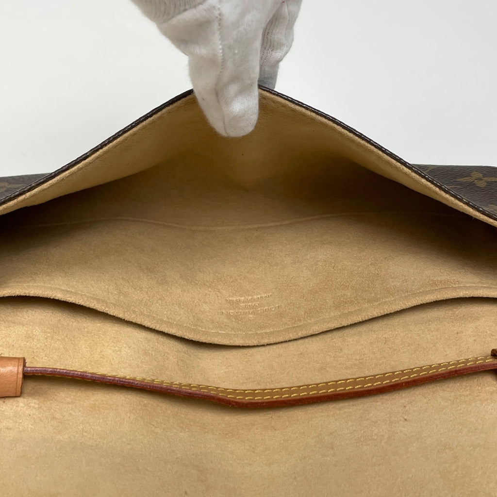 ルイ・ヴィトン ポシェットツイン GM クラッチバッグ 2WAY ショルダーバッグ モノグラム ブラウン M51852 レディース 【中古】brbag