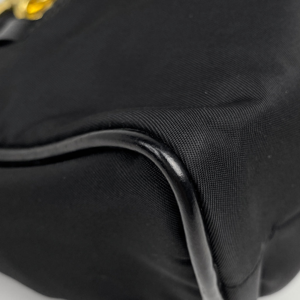 プラダ ロゴプレート ハンドバッグ 手提げ ハンドバッグ ナイロン ネロ(ブラック) レディース 【中古】brbag