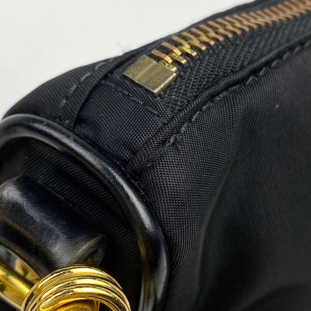 プラダ ロゴプレート ハンドバッグ 手提げ ハンドバッグ ナイロン ネロ(ブラック) レディース 【中古】brbag
