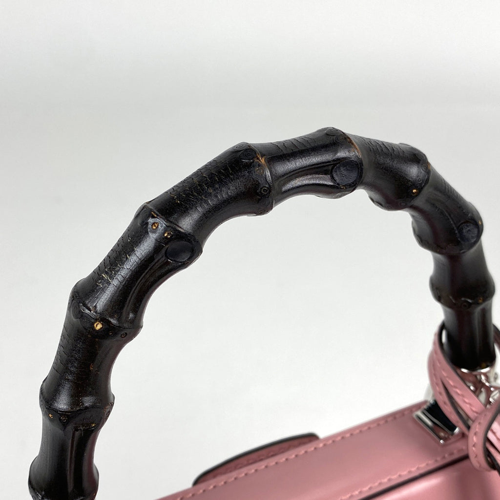 グッチ バンブー ハンドバッグ 2WAY ショルダーバッグ レディロック ハンドバッグ レザー ピンク 353522 レディース 【中古】brbag