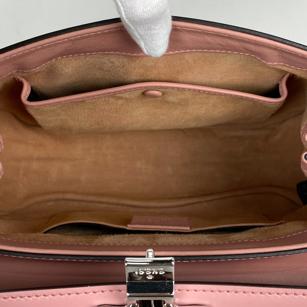 グッチ バンブー ハンドバッグ 2WAY ショルダーバッグ レディロック ハンドバッグ レザー ピンク 353522 レディース 【中古】brbag