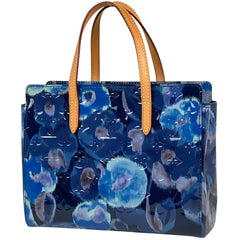 ルイ・ヴィトン カタリーナ BB トートバッグ イカットフラワー エナメル ハンドバッグ モノグラムヴェルニ グランブルー M90038 レディース 【中古】brbag