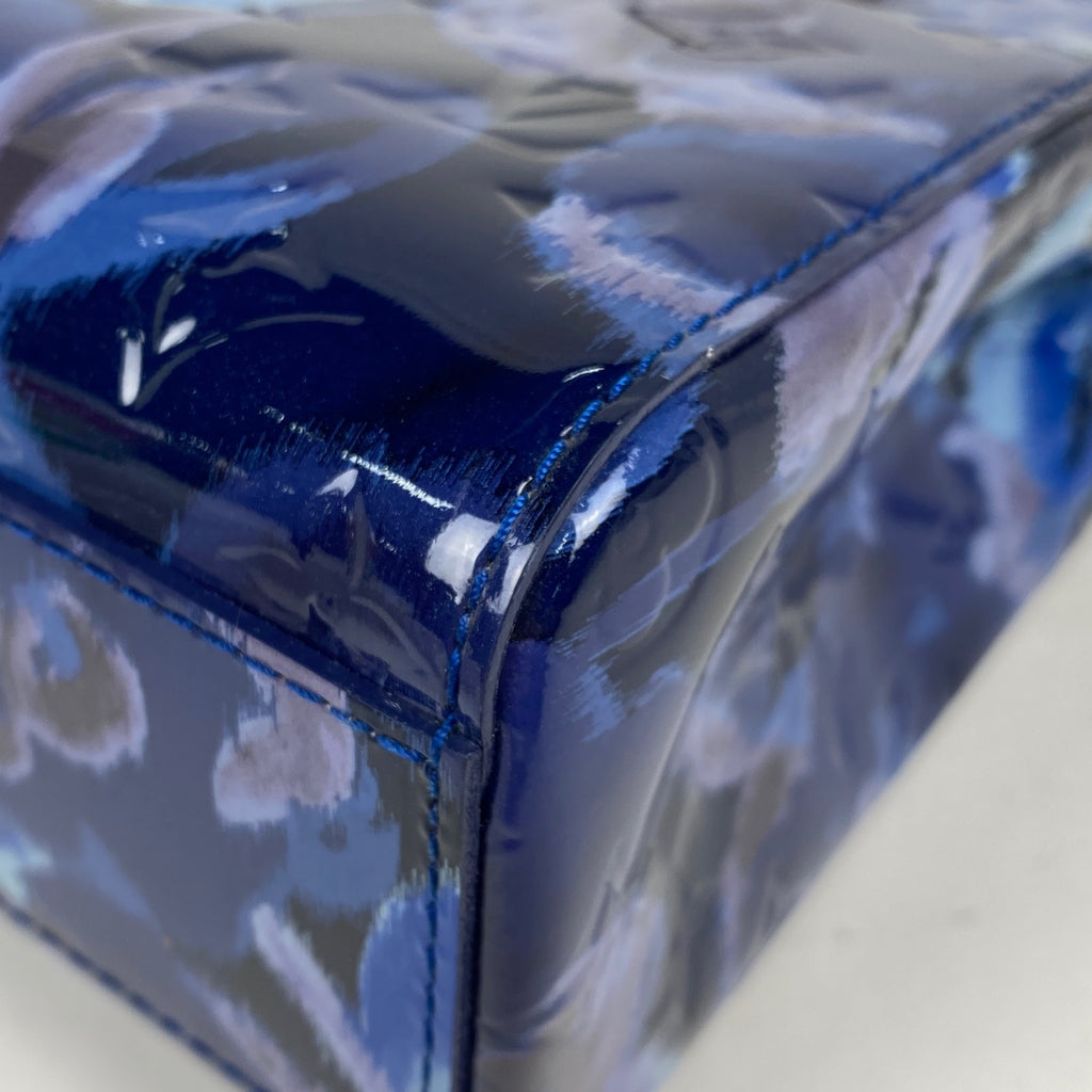 ルイ・ヴィトン カタリーナ BB トートバッグ イカットフラワー エナメル ハンドバッグ モノグラムヴェルニ グランブルー M90038 レディース 【中古】brbag