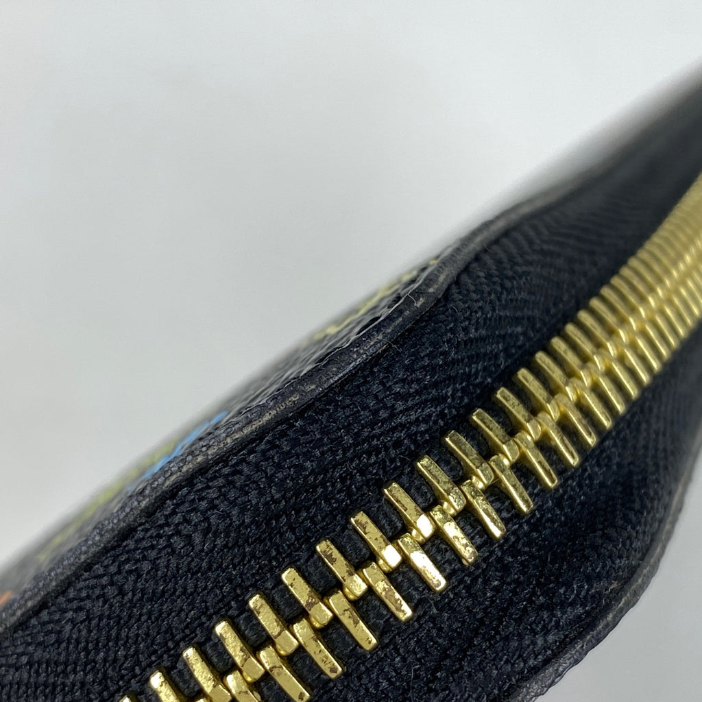 ルイ・ヴィトン ジッピーウォレット ラウンドファスナー 長財布 モノグラムマルチカラー ノワール(ブラック) グルナード(ピンク) M60243 レディース 【中古】brbag