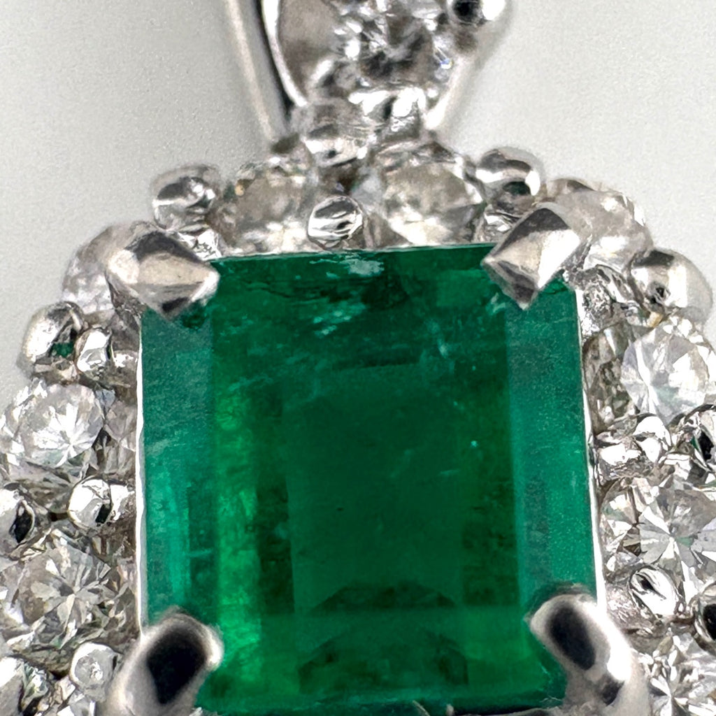 pt900 エメラルドペンダントヘッド エメラルド ペンダントトップ ペンダントトップ Pt900 レディース ノン