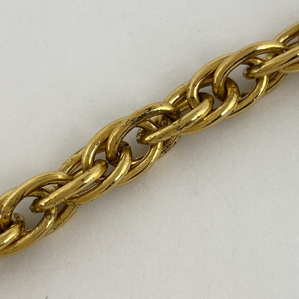 シャネル ココマーク チェーン ネックレス コイン ネックレス GP ゴールド レディース 【中古】bracc