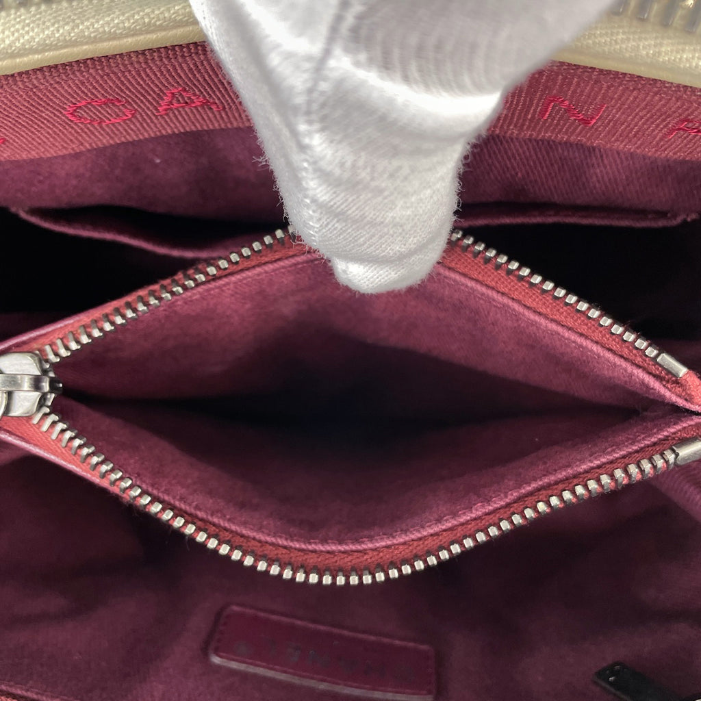 シャネル ココマーク チェーン ショルダーバッグ ハンドバッグ マトラッセ カンボン ロゴ ショルダーバッグ レザー ライトベージュ レディース 【中古】brbag