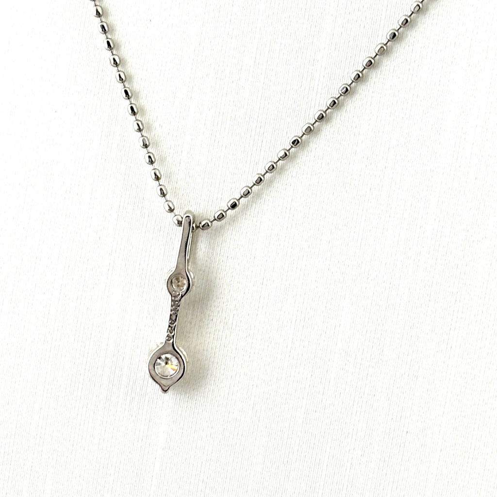 メレダイヤ デザインネックレス プラチナ ペンダント ネックレス Pt900 Pt850 ダイヤモンド レディース ノンブランドジュエリー 【中古】nbjwl