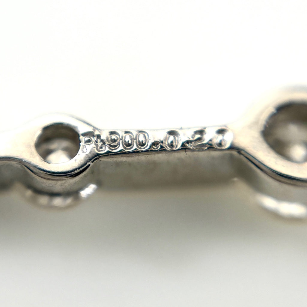 メレダイヤ デザインネックレス プラチナ ペンダント ネックレス Pt900 Pt850 ダイヤモンド レディース ノンブランドジュエリー 【中古】nbjwl