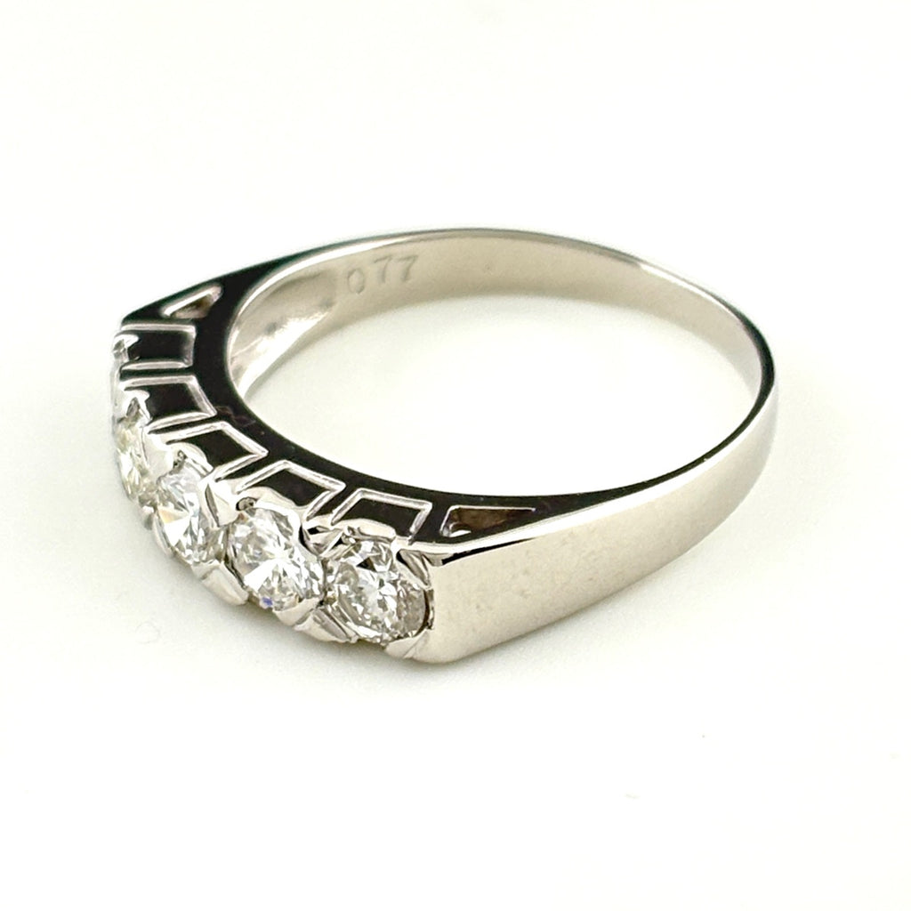 メレダイヤ デザインリング プラチナ 指輪 リング 10号 Pt850 ダイヤモンド レディース ノンブランドジュエリー 【中古】nbjwl