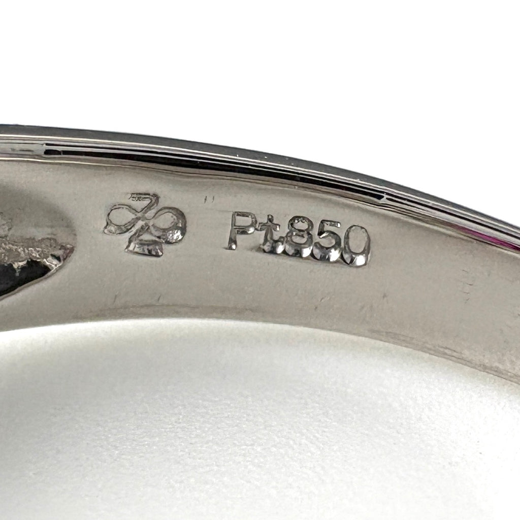 ルビー デザインリング プラチナ 指輪 メレダイヤ リング 11.5号 Pt850 ルビー ダイヤモンド レディース 【中古】nbjwl