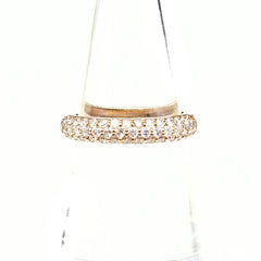 メレダイヤ デザインリング PG ピンクゴールド 指輪 リング 11.5号 K18 ダイヤモンド レディース ノンブランドジュエリー 【中古】nbjwl