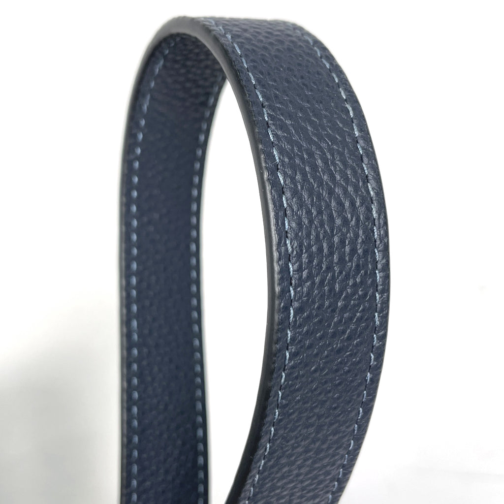 コーチ ハドソン ダブルハンドル トート 2WAY ショルダーバッグ トートバッグ レザー ネイビー C8157 メンズ 【中古】brbag