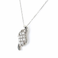 メレダイヤ デザインネックレス ネックレス Pt900 Pt850 ダイヤモンド レディース ノンブランドジュエリー 【中古】nbjwl