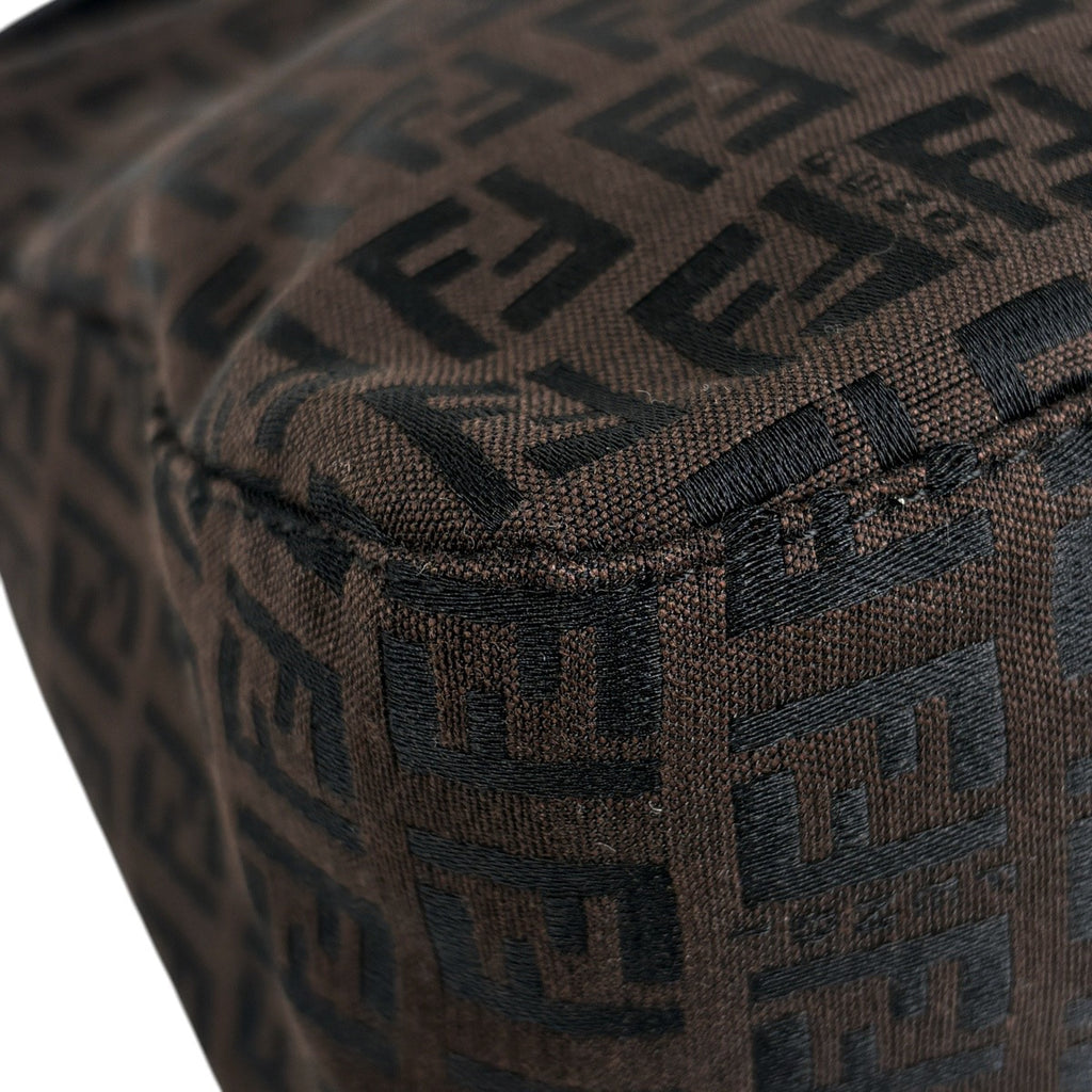 フェンディ ズッキーノ柄 ショルダーバッグ ハンドバッグ ワンショルダー マンマバゲット ショルダーバッグ キャンバス ブラウン 8BR001 レディース 【中古】brbag