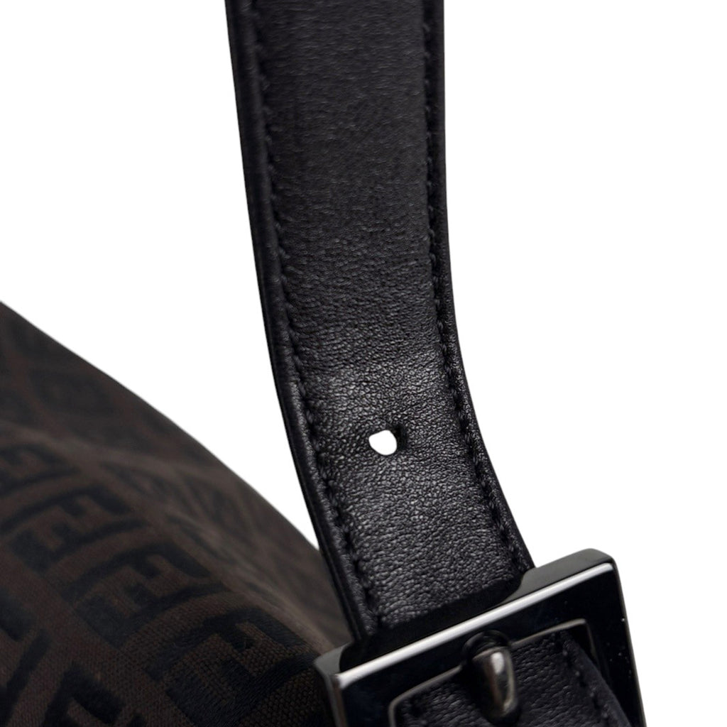 フェンディ ズッキーノ柄 ショルダーバッグ ハンドバッグ ワンショルダー マンマバゲット ショルダーバッグ キャンバス ブラウン 8BR001 レディース 【中古】brbag