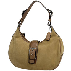 コーチ ロゴ ショルダーバッグ スエード 7559 レディース ブランドバッグ・小物 【中古】brbag