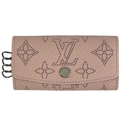 ルイ・ヴィトン ミュルティクレ 4 鍵入れ キーフック キーホルダー キーケース モノグラムマヒナ ローズジャスミン M82760 レディース 【中古】brbag