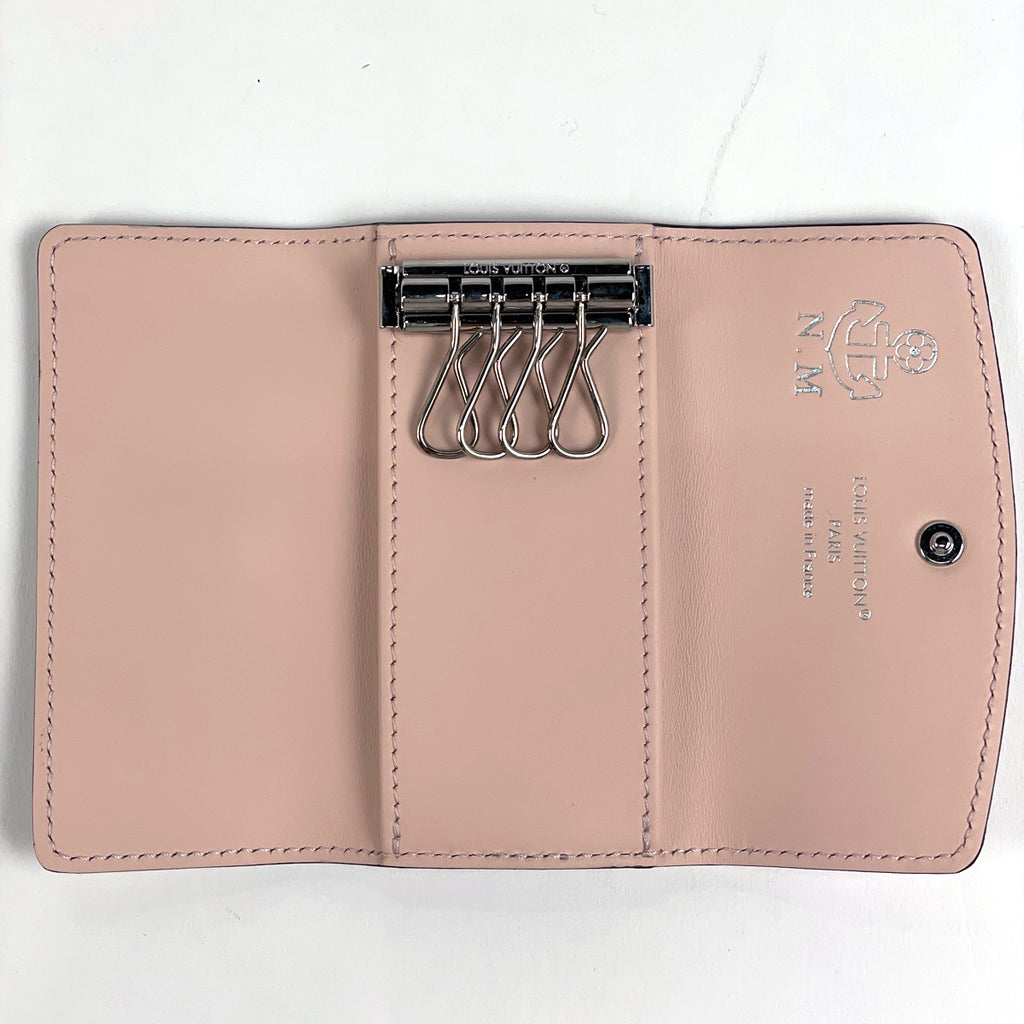 ルイ・ヴィトン ミュルティクレ 4 鍵入れ キーフック キーホルダー キーケース モノグラムマヒナ ローズジャスミン M82760 レディース 【中古】brbag
