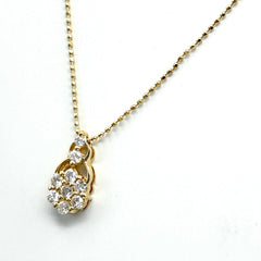 メレダイヤ デザインネックレス ネックレス K18 ダイヤモンド レディース ノンブランドジュエリー 【中古】nbjwl