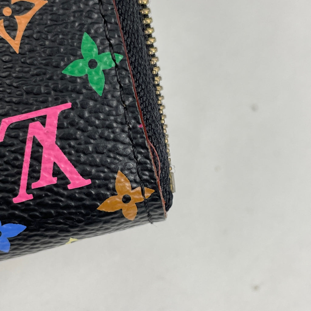 ルイ・ヴィトン ジッピー コインパース 小銭入れ カードケース ラウンドファスナー コインケース モノグラムマルチカラー ノワール(ブラック) M66549 レディース 【中古】brbag