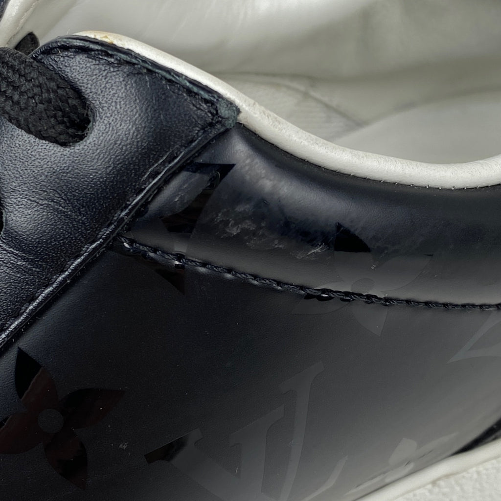 ルイ・ヴィトン リヴォリ スニーカー モノグラム ローカット 靴 スニーカー レザー ブラック メンズ 【中古】brapp