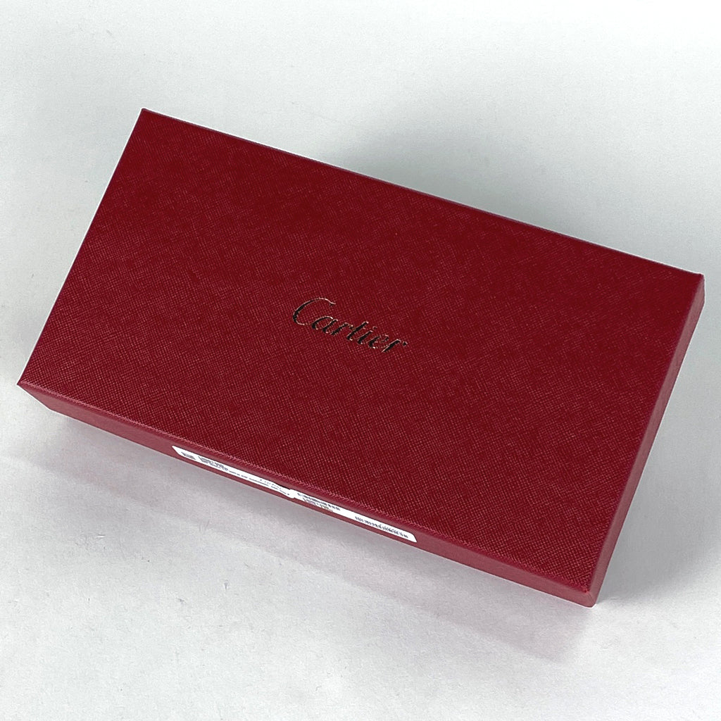 カルティエ ロゴ 二つ折り 長財布 札入れ 小銭入れ 長財布 レザー ブラウン レディース 【中古】brbag