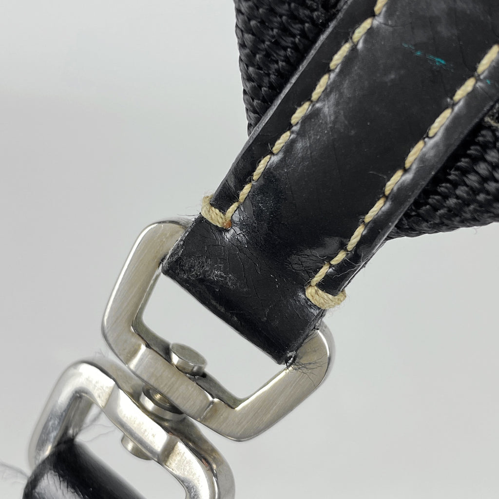 プラダ ロゴプレート ショルダーバッグ ナイロン ネロ(ブラック) レディース 【中古】brbag