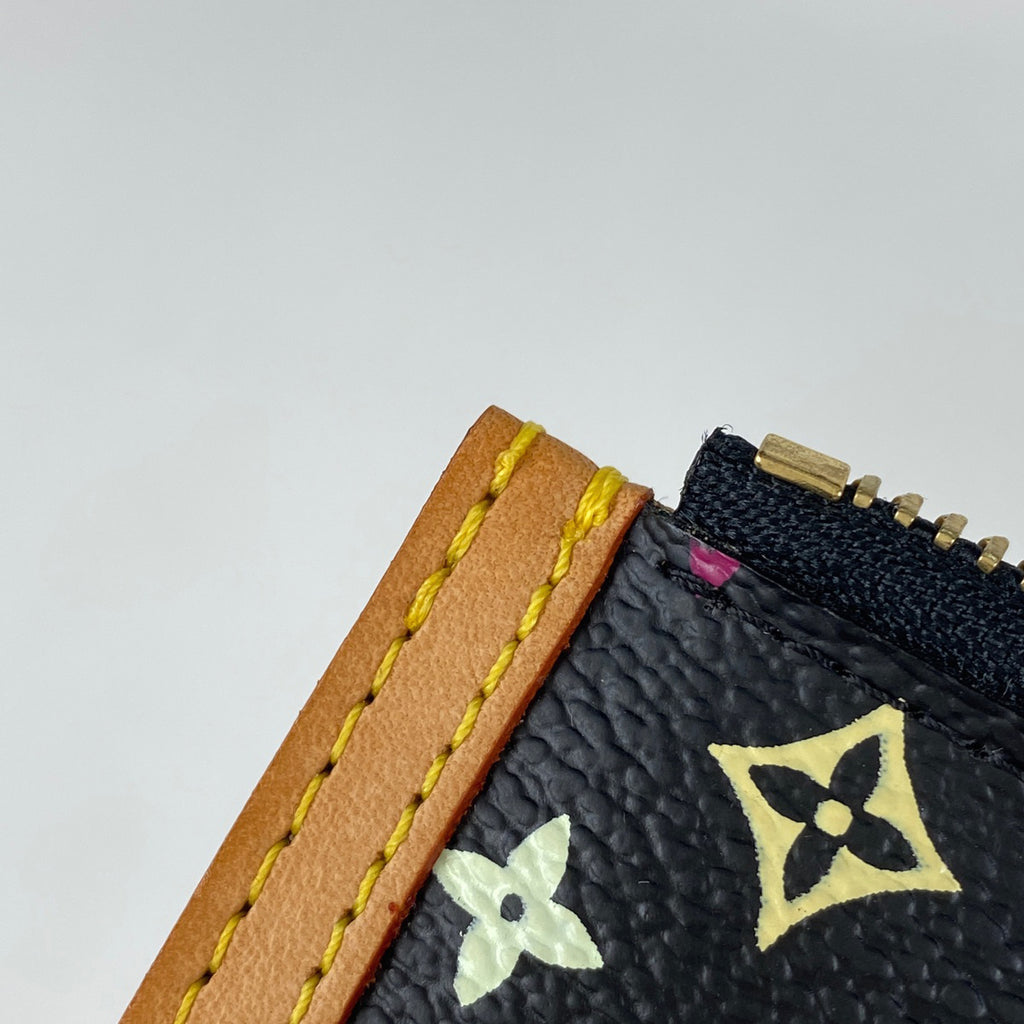 ルイ・ヴィトン ポシェット クレ 鍵入れ キーリング 小銭入れ コインケース モノグラムマルチカラー ノワール(ブラック) M92654 レディース 【中古】brbag