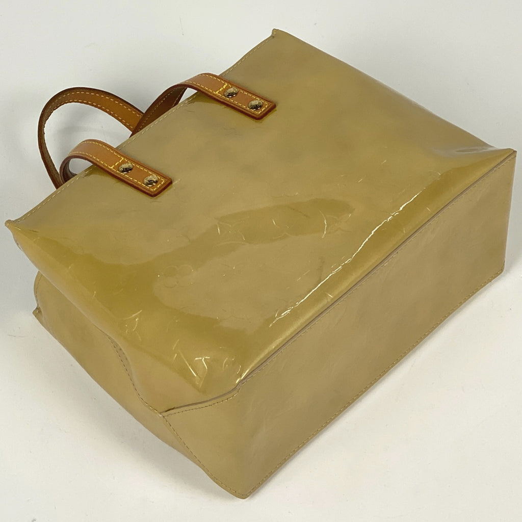 ルイ・ヴィトン リード PM トートバッグ エナメル パテント ハンドバッグ モノグラムヴェルニ ベージュ M91144 レディース 【中古】brbag